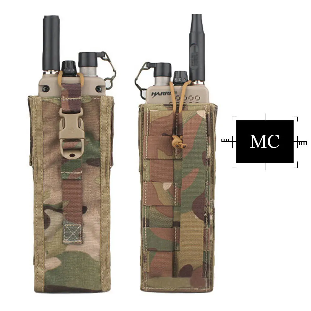 EMERSON gear тактический PRC 148/152 Радио Чехол охотничий Пейнтбол боевое снаряжение для страйкбола Molle Радио Держатель мультикам черный EM8350