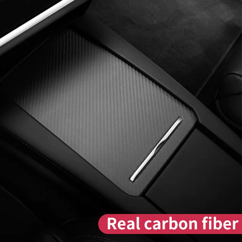 Аксессуары для tesla model s x carbon 2018 центральная консоль интерьер из углеродного