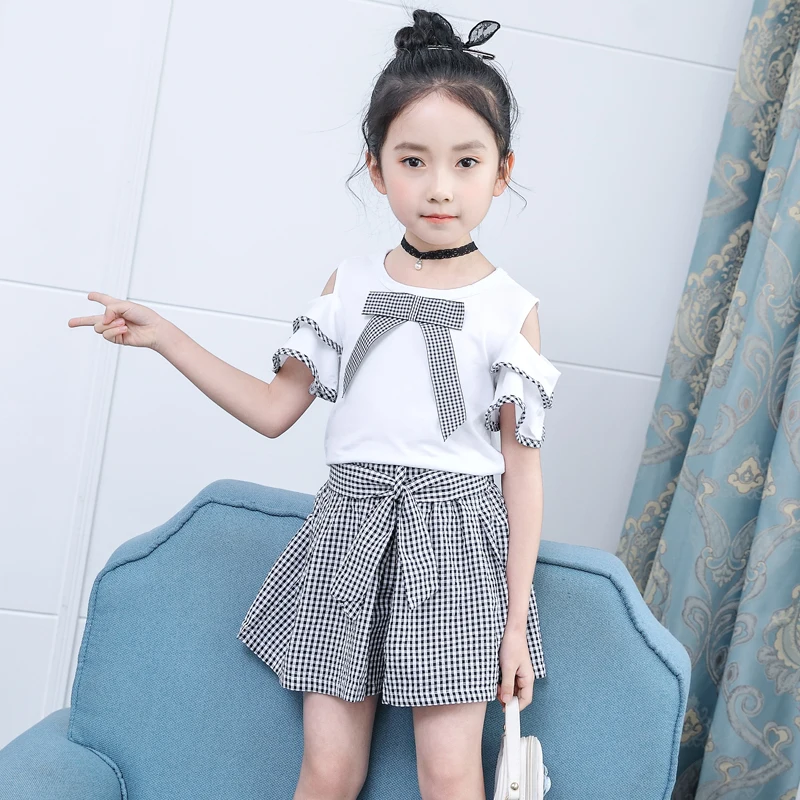 Новинка 2020 летние комплекты для девочек комплект детской одежды из двух