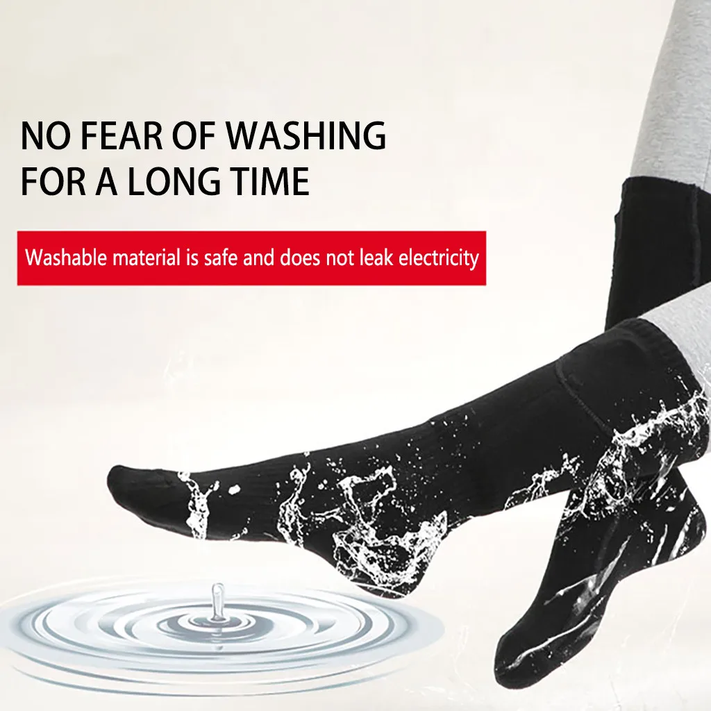 Носки с зарядкой от USB и перезаряжаемой батареей для мужчин женщин зимние теплые