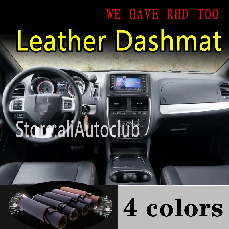 Кожаный коврик для приборной панели dodge grand caravan g5 2008 2009 2020 2011 2012 аксессуары