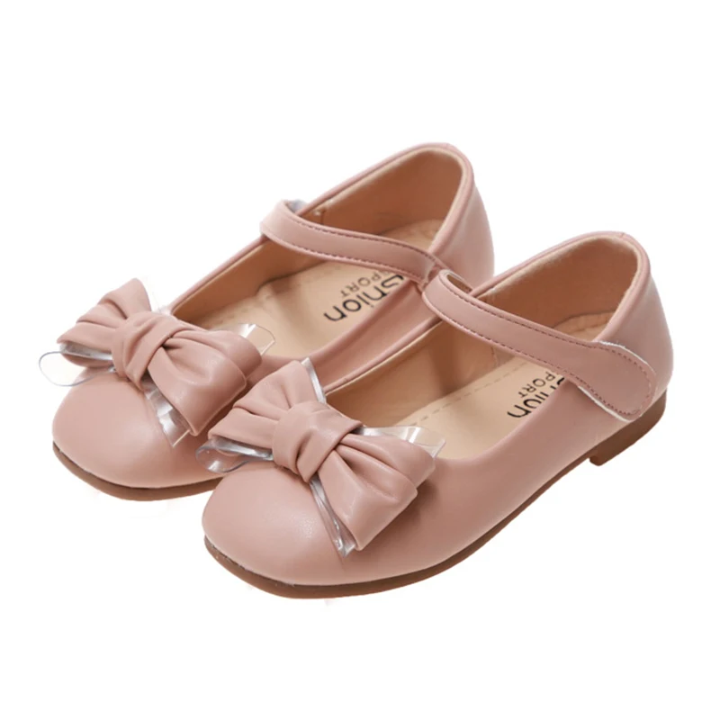 

Skoex Kids Casual Flat Shoe Girls Fashion Non-slip Breathable Princess Shoes Adorable Bows Ballerina Slip-on Children Shoes