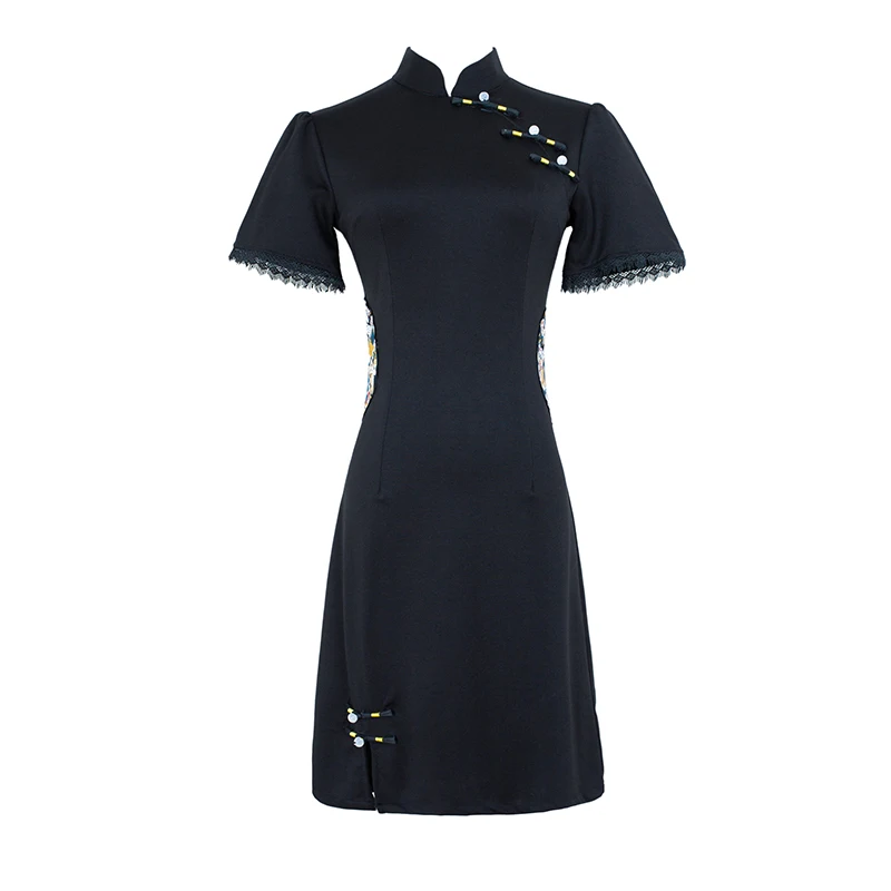 

The tide female girl slim skirt in the new young fashion Chinese wind improved version of the dress