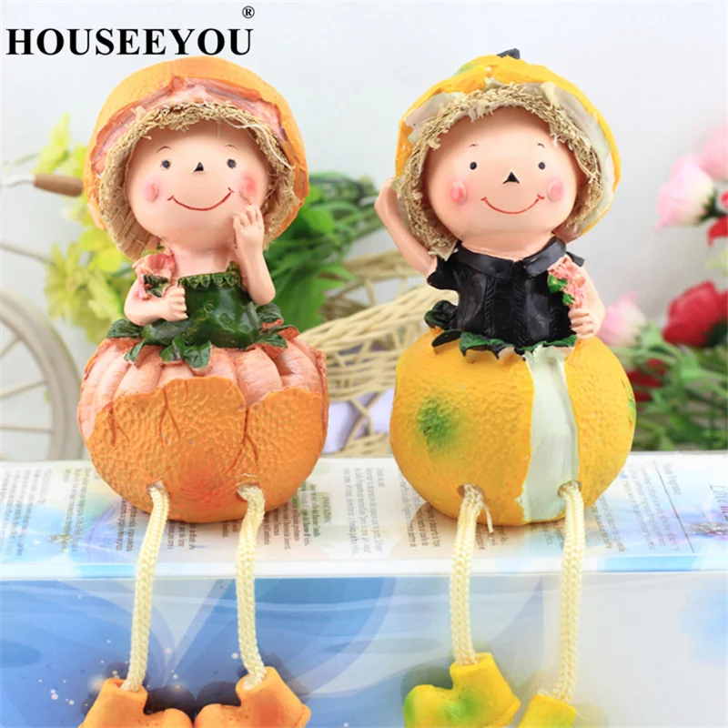 2 шт./компл. страна Стиль фрукты и овощи стене висит ноги куклы Изделия из смолы