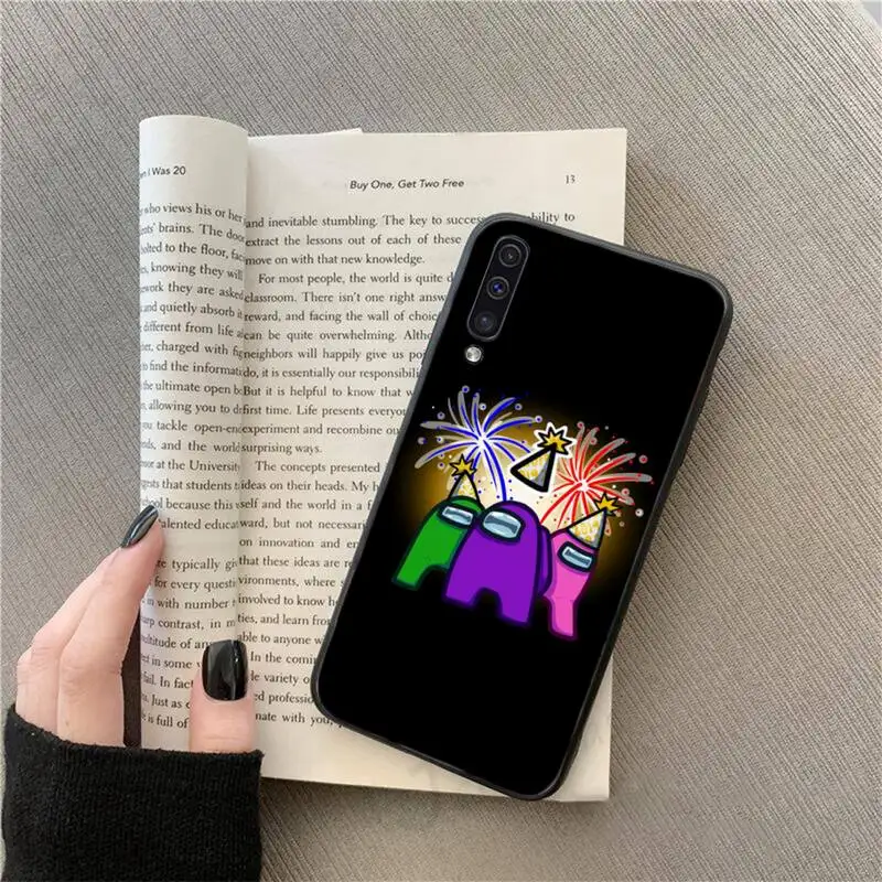 

Among Us game Cute astronaut Phone Case For Samsung galaxy S 9 10 20 A 10 21 30 31 40 50 51 71 s note 20 j 4 2018 plus