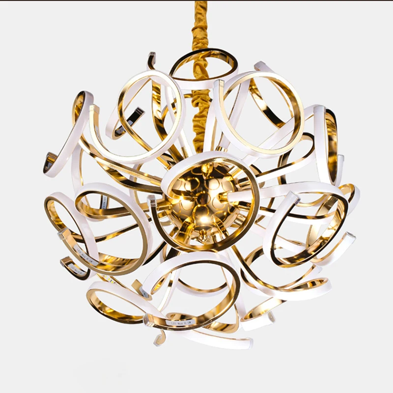 

Modern APP Dimmable Led Pendant Lights Gold Led Pendant Chandelier Lighting Living Room Decor Led Hanging Lamp Bedroom Luminaire