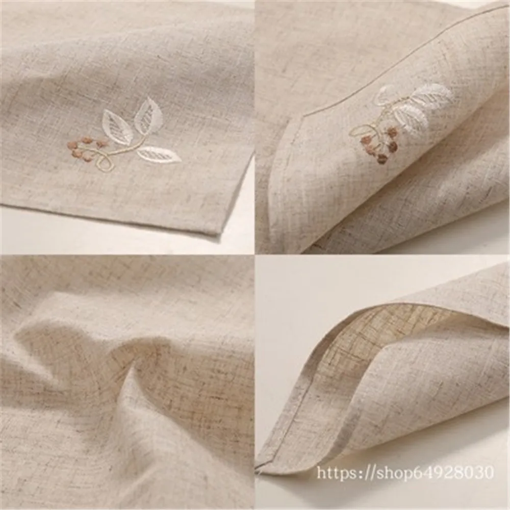 

6 / PCS new batch linen embroidered napkin cloth, meal mat, table mat, Western napkin, tea towel 40 * 40cm