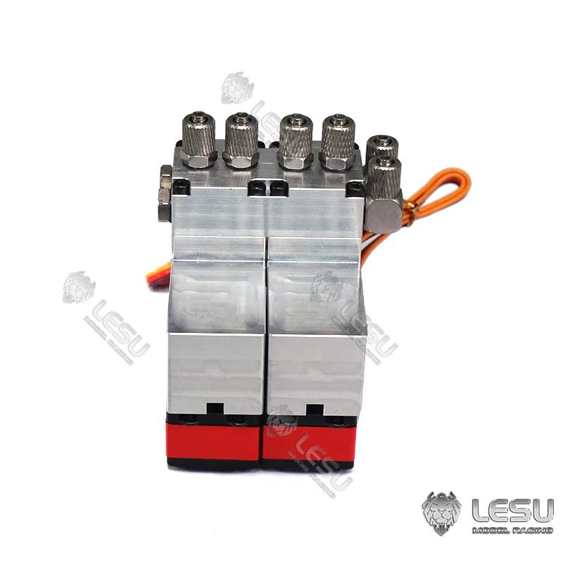 Verkaufen LESU 2CH Richtungs Ventil Servo Für 1/14 RC Hydraulische Bagger Dumper Lkw Loader TAMIYA DIY Modell Auto