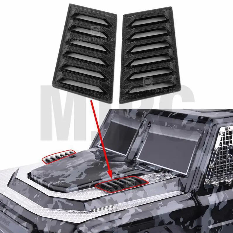 2 шт. воздухозаборник 3D печать крышка двигателя TRAXXAS TRX 4 Тактический Блок 4WD