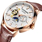 GUANQIN 2020 бизнес часы Мужские автоматические светящиеся часы мужские турбийоны водонепроницаемые механические часы Топ бренд relogio masculino
