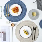 Высококачественные однотонные Нескользящие термостойкие коврики для обеденного стола, термоизоляционные и водонепроницаемые коврики для миски, коврики для еды в западном стиле