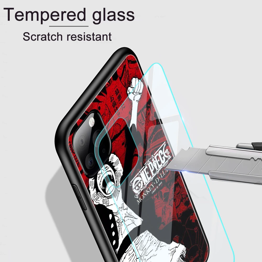 

One Piece For iPhone XS MAX XR 7 8 6 6S Plus Phone Cases Clear Tempered Glass Cover For iPhone XS Max 10 11 Pro Max Thin Case