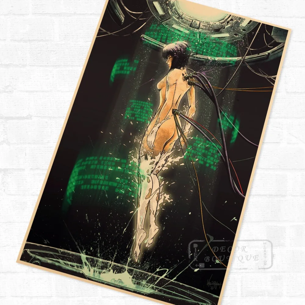 Экшн призрак в Ракушке аниме научная фантастика фильм винтажный Ретро крутой