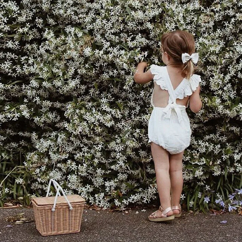 Комбинезон для новорожденных девочек Детский комбинезон малышей Летняя одежда с