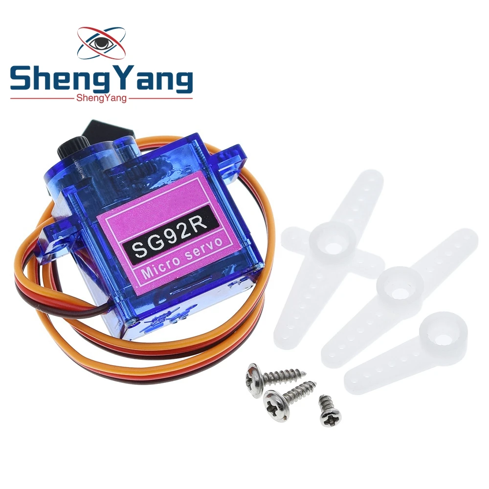 SG92R 2,5 кг Micro 9g сервопривод, нейлоновые шестерни из углеродного волокна, замена SG90 Для радиоуправляемой модели, аэромоделирование, запчасти для вертолета