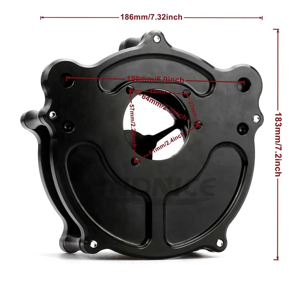 Набор для очистки воздуха с прозрачной крышкой harley 2008-2009 Softail Cross Bones FLSTSB 2010-2015 Fat |