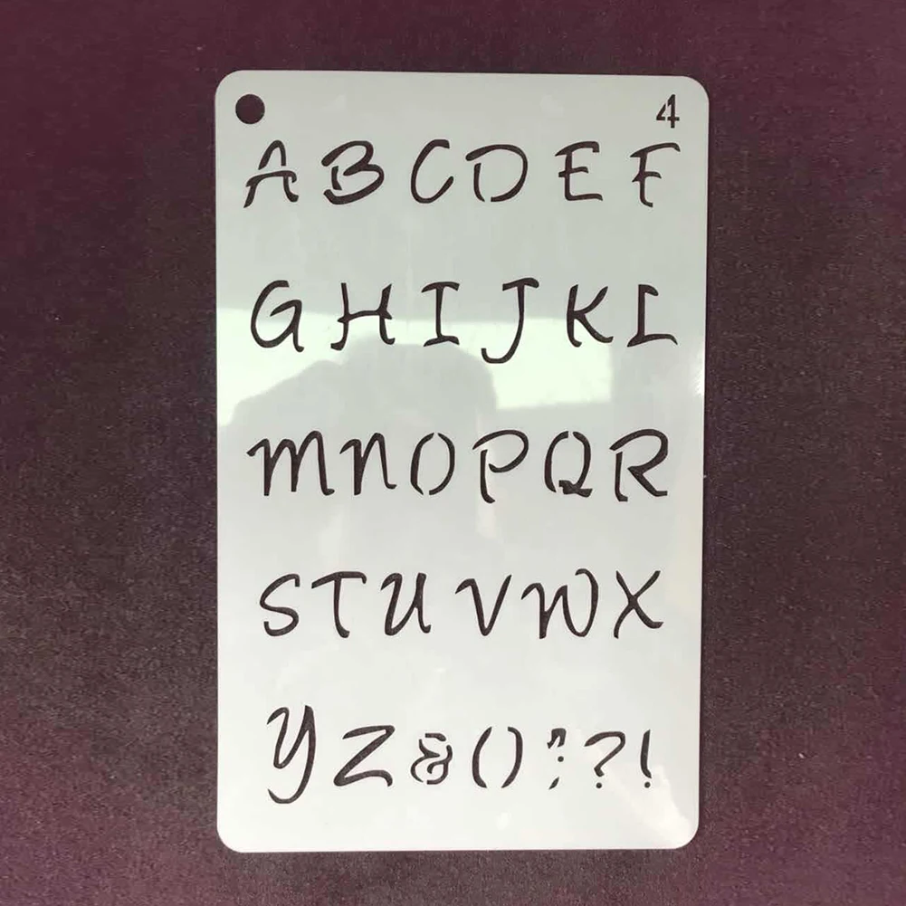 12 шт. Скрапбукинг Письмо DIY штамповка шаблон почерк практика ремесло ноутбук