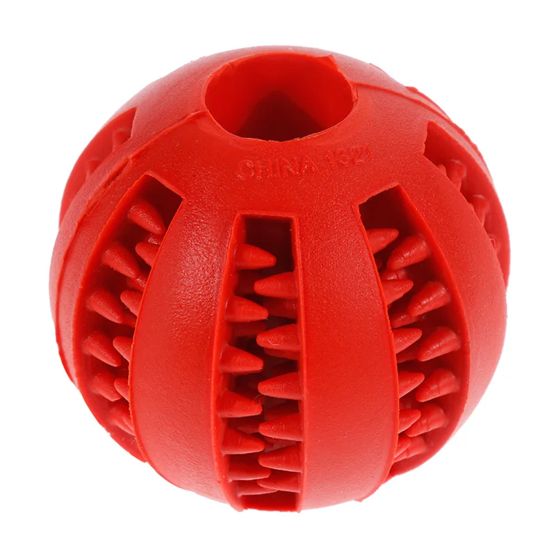 1pc-red Anpro 5 см растягивающийся шар из натурального каучука для питомцев кошек собак интерактивная игрушка для собак жевательные игрушки для чистки зубов эластичные шарики - Цвет: 1pc-red