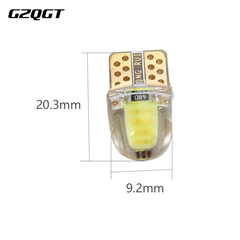 100X LED W5W T10 194 168 COB 8SMD светодиодная парковочная лампа авто Клинообразная CANBUS яркая