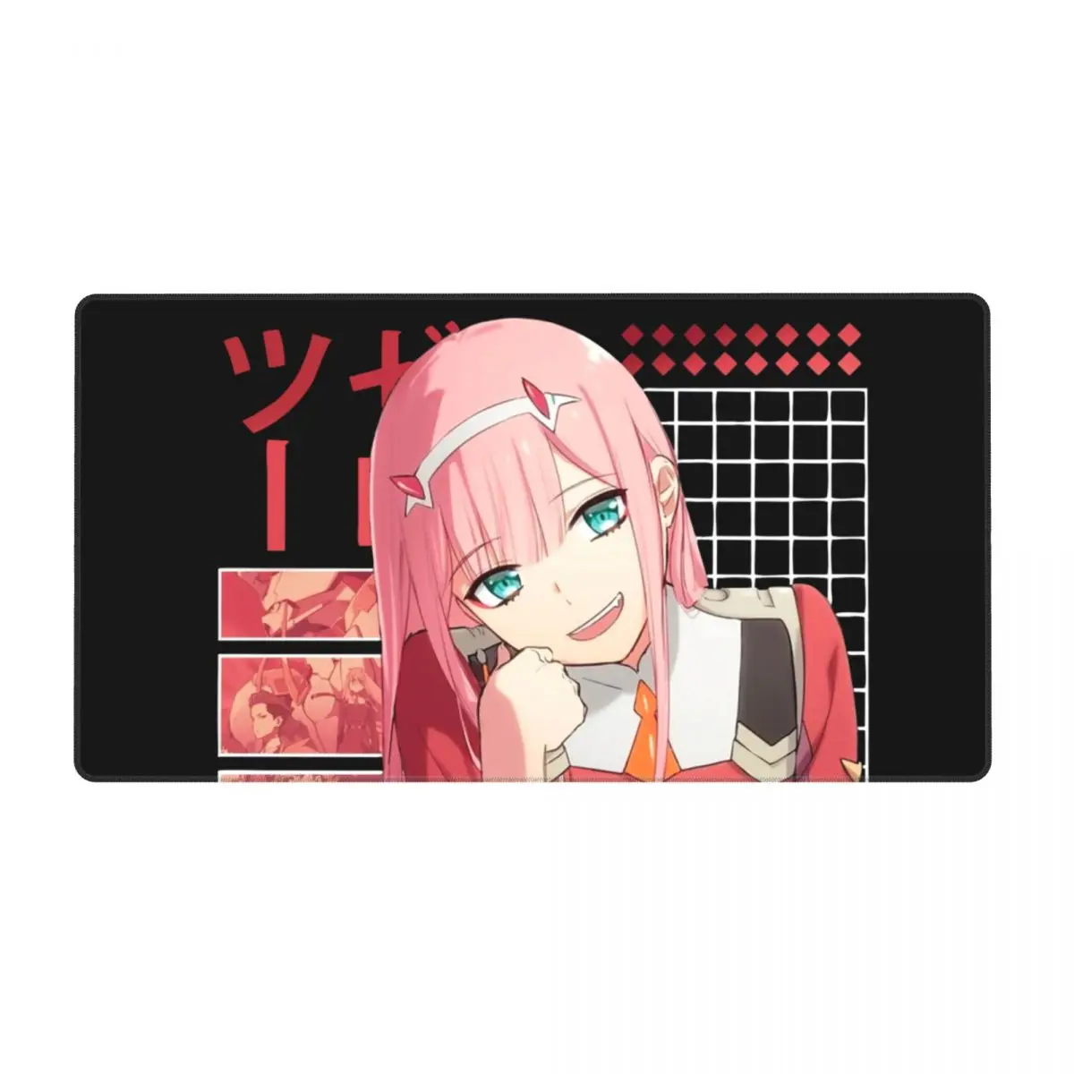 

Zero Two Darling In The Franxx Gaming Mouse Pad Keyboard Table Mat Waifu Anime Girl Otaku Large Fabric Mousepad for Gamer