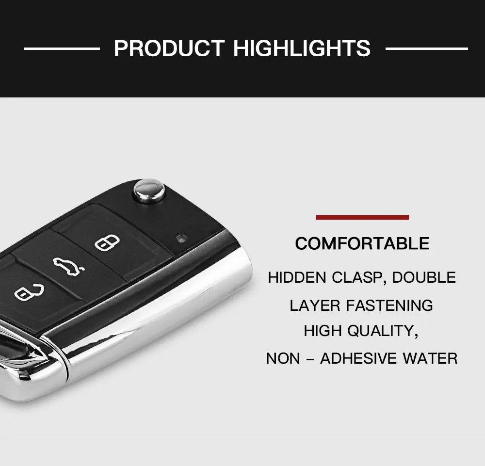 OkeyTech автомобильный брелок для V W Gollf MK7 Skoda Octavia Seat Golf 7 Polo Passat Mk2 Touran чехол, футляр для телефона HU66 Blade Блестящий металлический