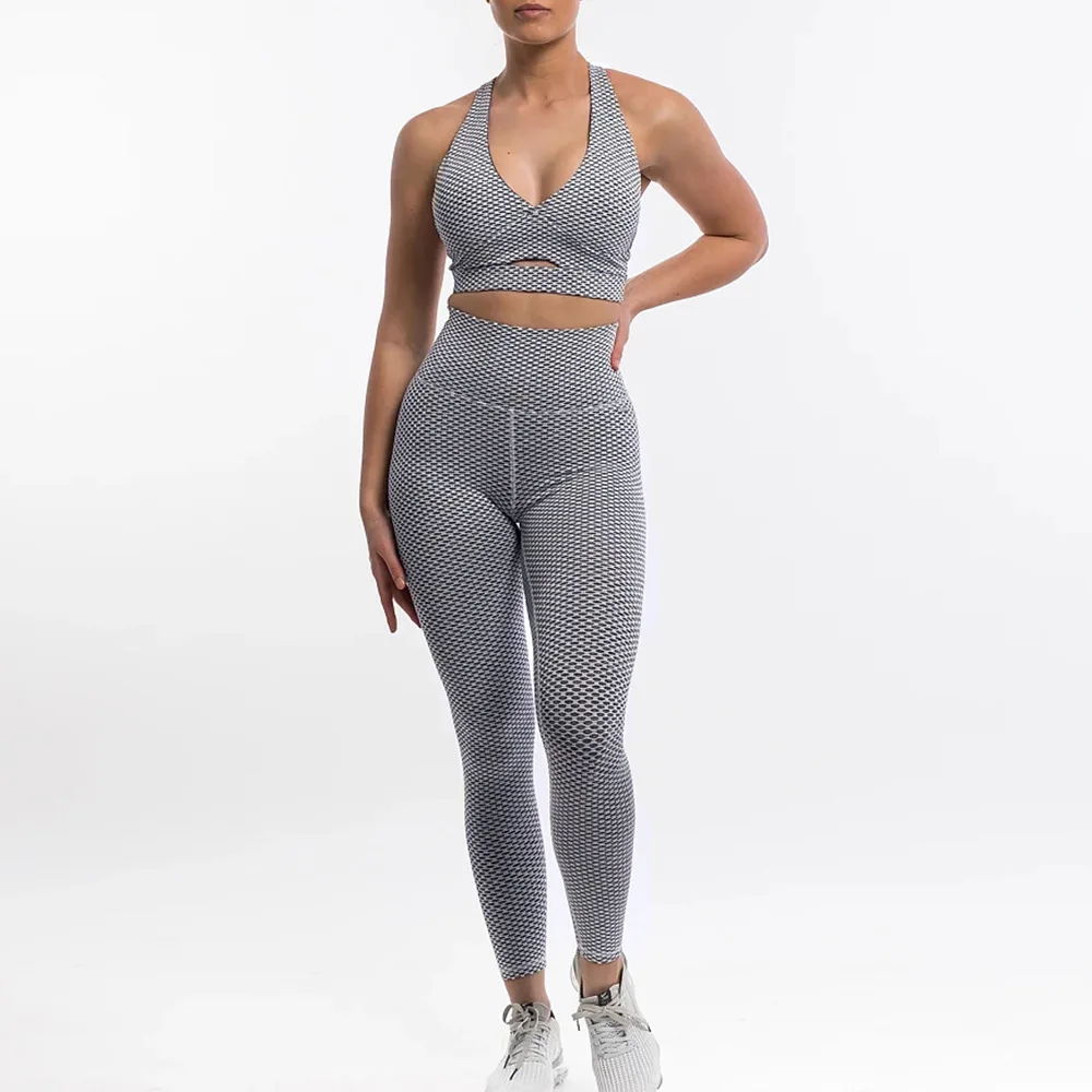 

Seamless Yoga Sets Women Tracksuit Suits Long Sleeve Fitness Gym Clothing Sports Bra+Leggings Workout Clothes Sportswear 2 Pcs