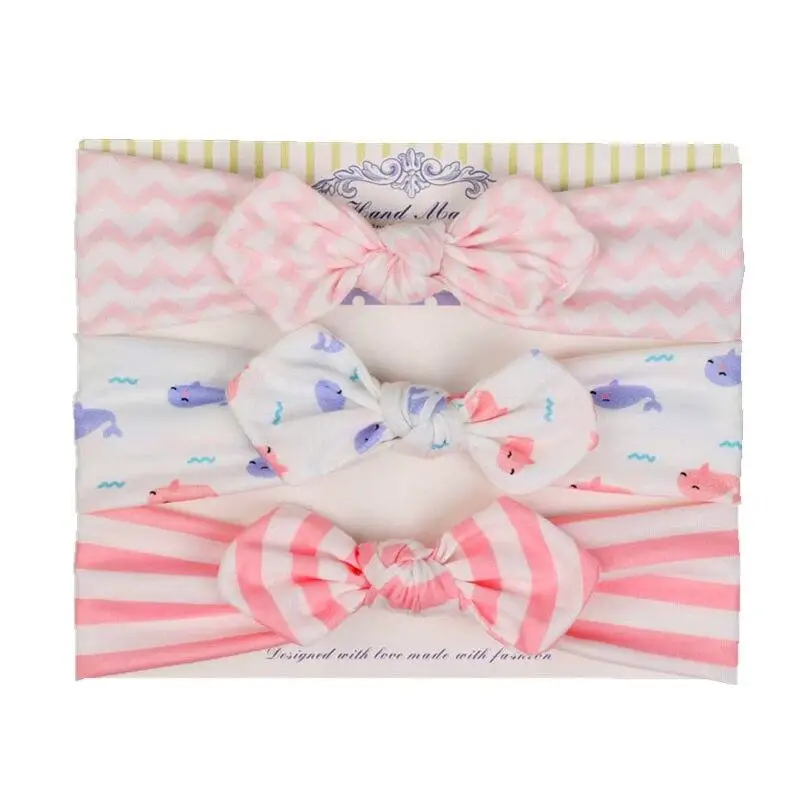 

3 шт./компл. Одежда для новорожденных; Детская лента для волос; Ободок для волос; Эластичные волосы группы детей для девочек, в горошек и в пол...