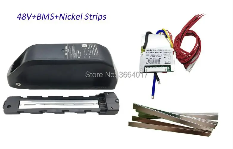 48V BMS Nickel strip jumbo shark polly пуховый чехол для батареи для электровелосипеда DP-9 91 шт 18650 ячеек чехол для батареи для электровелосипеда супер 73 батарея для электровелосипеда - Цвет: 48V BMS Nickel strip