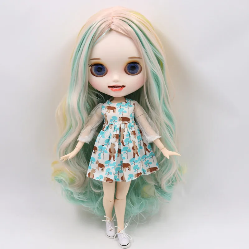 Кукла Blyth ICY DBS с резными губами и открытым ртом матовая индивидуальным лицом