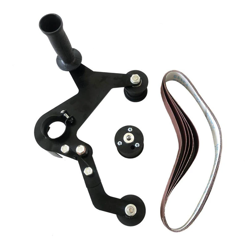 Насадка для шлифовальной ленты, поворотный ленточный адаптер из железа для точильного станка, M14/M10 Насадка для шлифовальной ленты, поворотный ленточный адаптер из железа для точильного станка, M14/M10