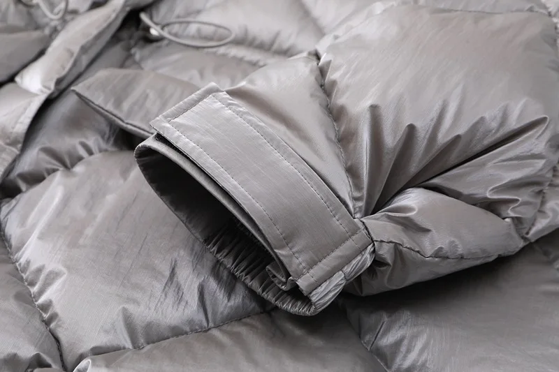 

Autumn Hooded Jacket Women Puffer Jacket Female Down Jacket Women Tops Korean Warm Slim Vintage Sliver Winter Coat Women Clothes