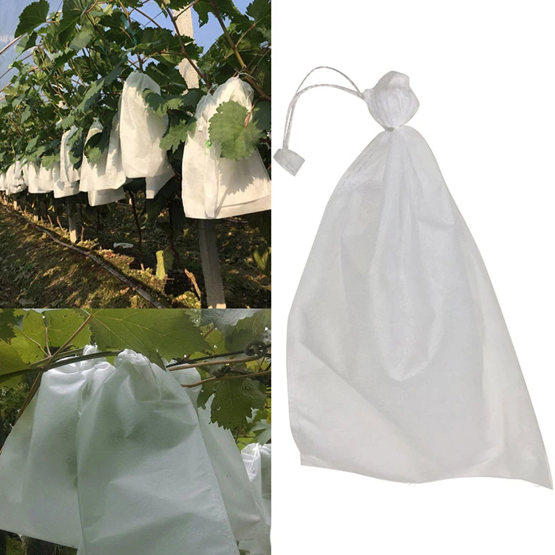 

100Pcs Grape Protection Bag Anti-Bird Moisture Insect Net Bag Vegetable Fruit Protect Breeding Bag Prevent Fruit Tree Mosquitoes