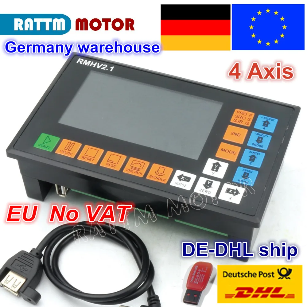 4 оси PLC контроллер 500 кГц G код для ЧПУ роутера гравировального станка шагового