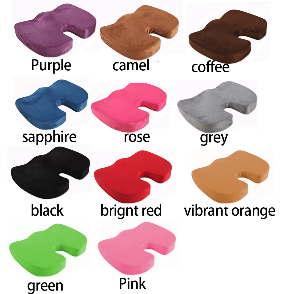 Подушка Защитная Для копчика 45*35*7 бамбуковый уголь с медленным восстановлением