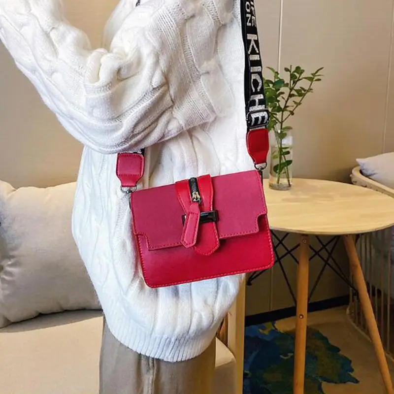 

2020 Fashion Women Messenger Bags Design Girls' Shoulder Bags Diagonal PU Leather Lady Handbags Vintage Messenger Bag