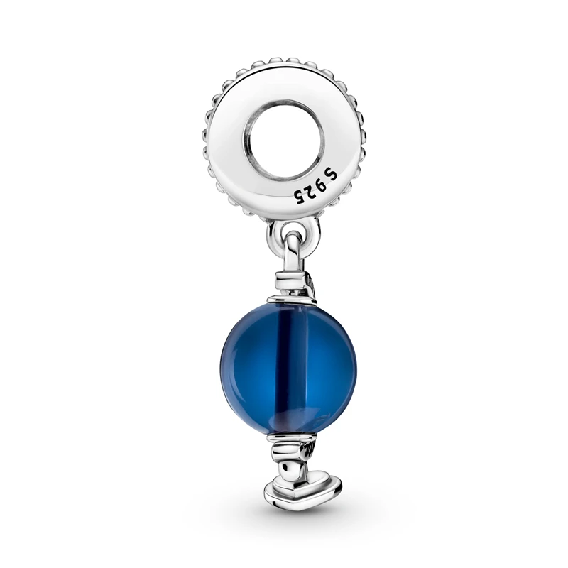 

FashionNew Products Blue globe pendant 925 Sterling Silver Beads Fit Original Bracelet Pendant Necklace Making Gift