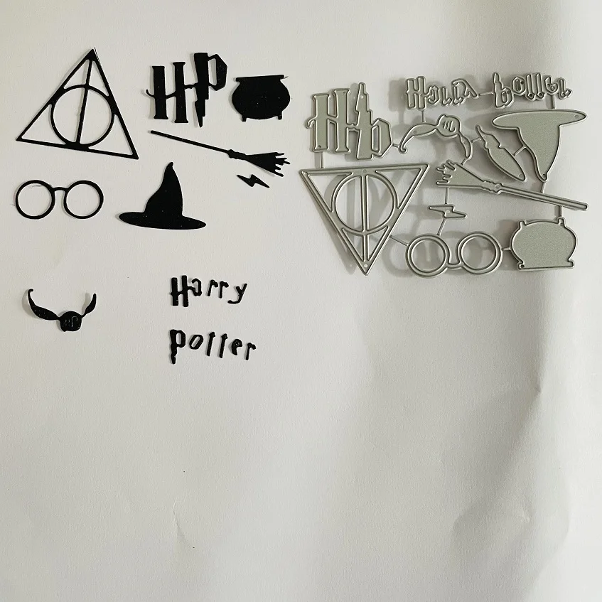 

cartoon characterMagic hat broom Metal Cutting Dies for DIY Scrapbook Paper Cards Emboss Decorative Craft Die Cut handmade craft