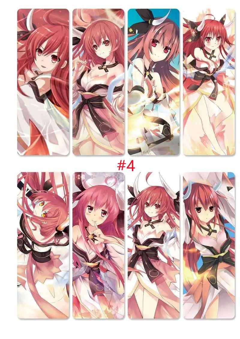 8 шт./компл. Дата прямого эфира ПВХ закладки напечатаны с аниме итсука шидо