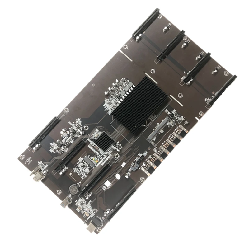 Материнская плата ETH80 B75 для майнинга материнская IDC 4U BTC LGA 1155 Pin 8xpcie 16X 80 мм слот