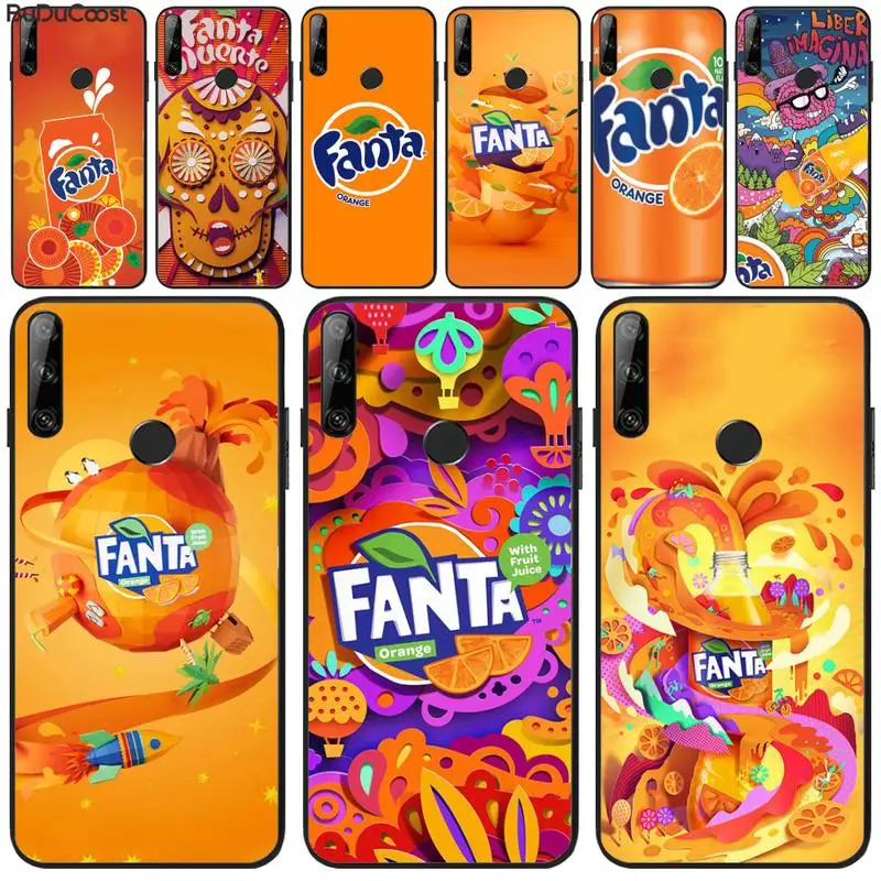 

Slok Fanta Drink Orange Soft black Phone Case for Huawei Y5 Y6 Y7 Y9 2019