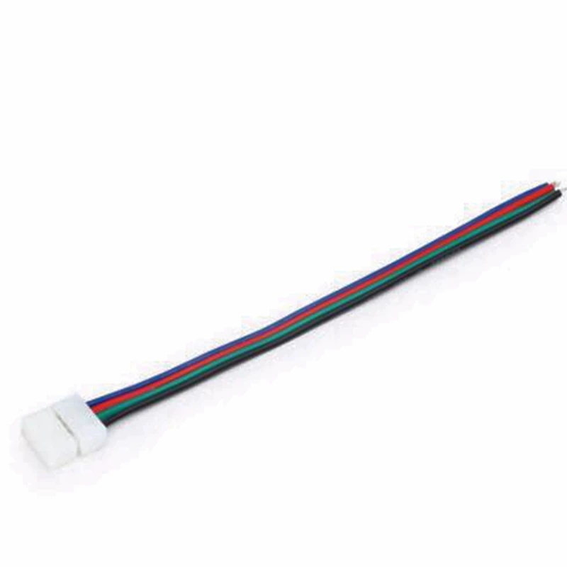 10 шт. мм 4 Pin RGB Разъем для SMD 5050 светодиодные полосы света клип Solderless PCB плата с