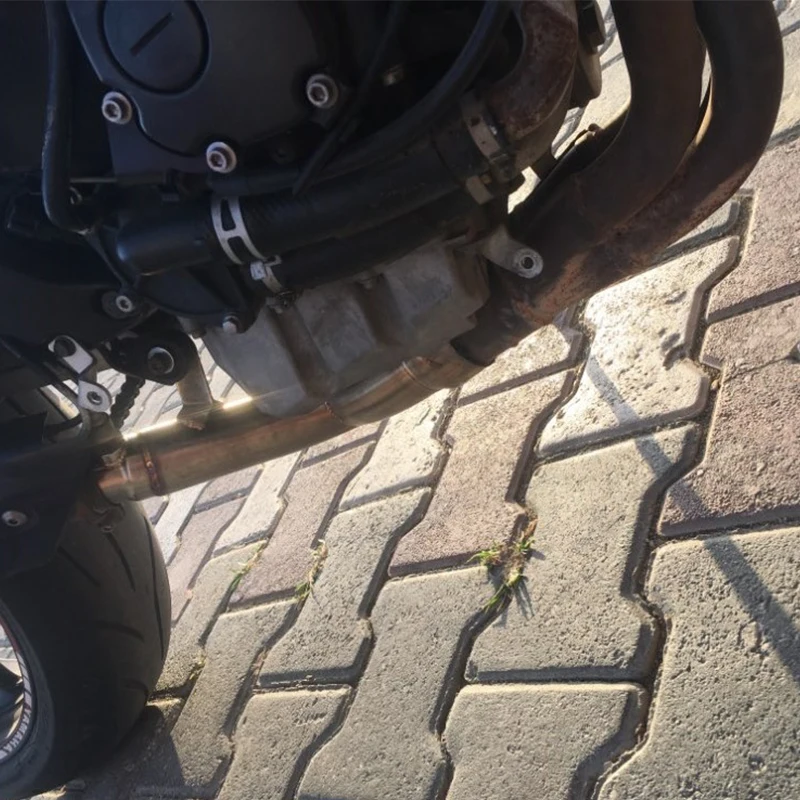 

Motorcycle Exhaust Middle Link Pipe For Yamaha YZF R6 YZF-R6 2006 - 2019 2018 Modified Escape muffler Eliminator Enhanced moto