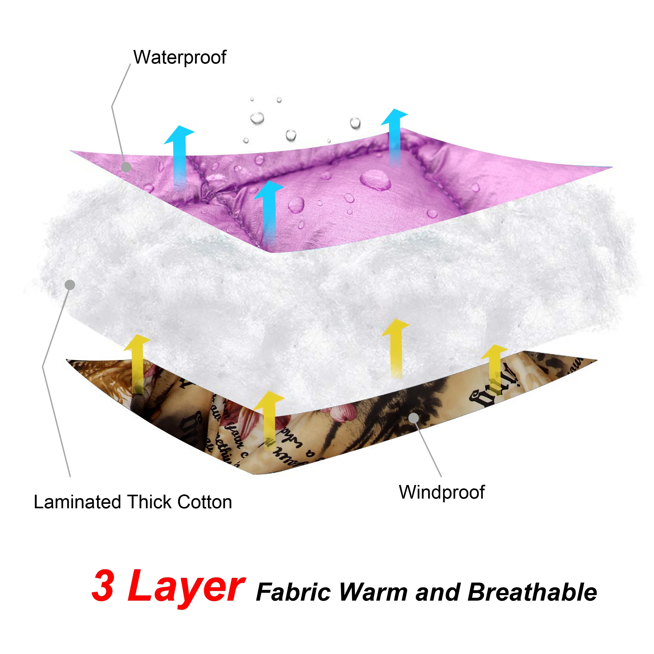 Толстая теплая одежда для домашних животных водонепроницаемая зимняя