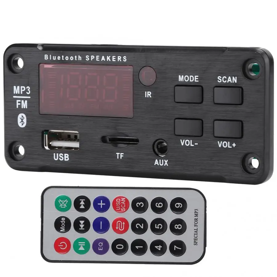 Автомобильный Динамик raspberry dac Bluetooth5.0 Mp3 плата декодирования цветной экран модуль