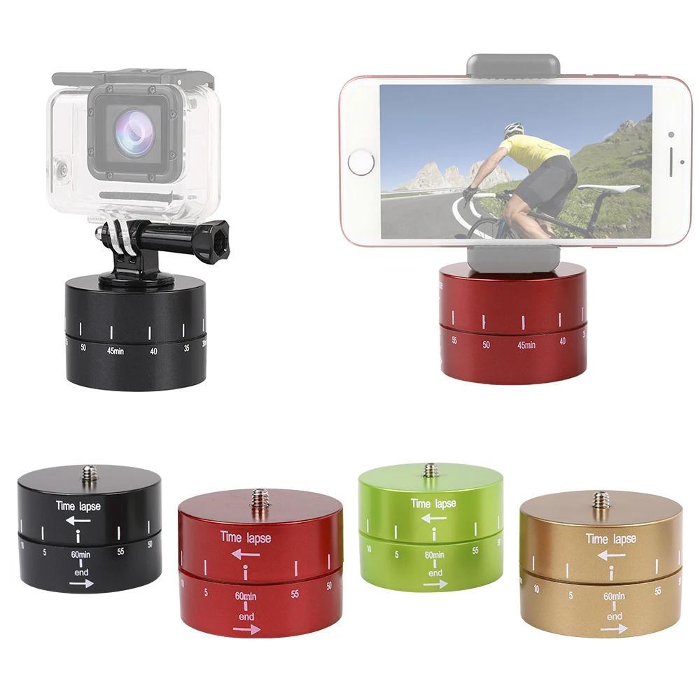 360 градусов вращения экшн-камеры Go pro аксессуары 60 мин фотографии задержки наклонная головка для покадровой съемки таймером для GoPro7/6/5/4 SJ4000 Yi4K