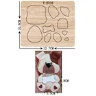 Новые деревянные штампы для скрапбукинга разных размеров V-2316