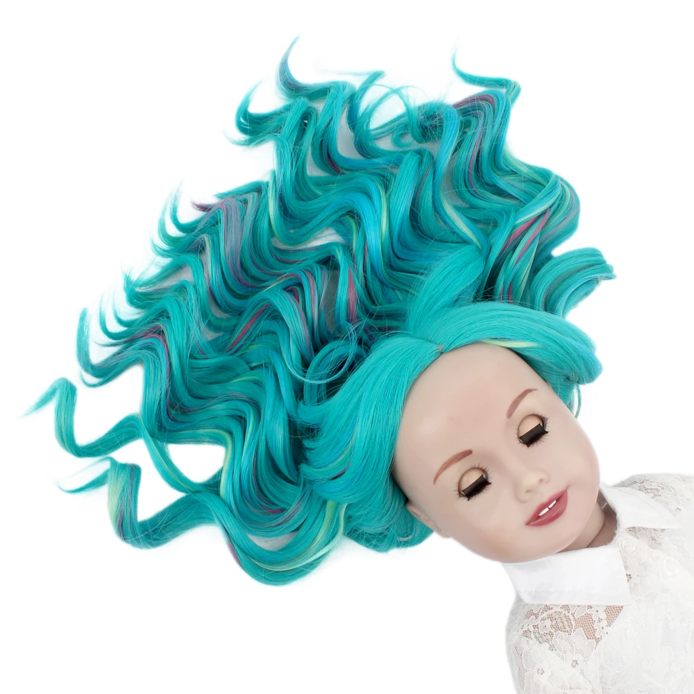 Парики для кукол термостойкие Сменные длинные кудрявые 18 дюймов сделай сам
