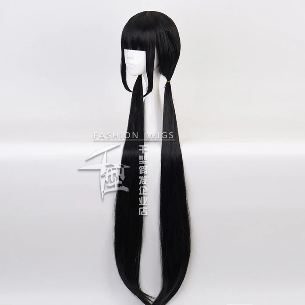 2021 длинный прямой черный косплей парик из аниме данганронпа V3 харукава Маки с