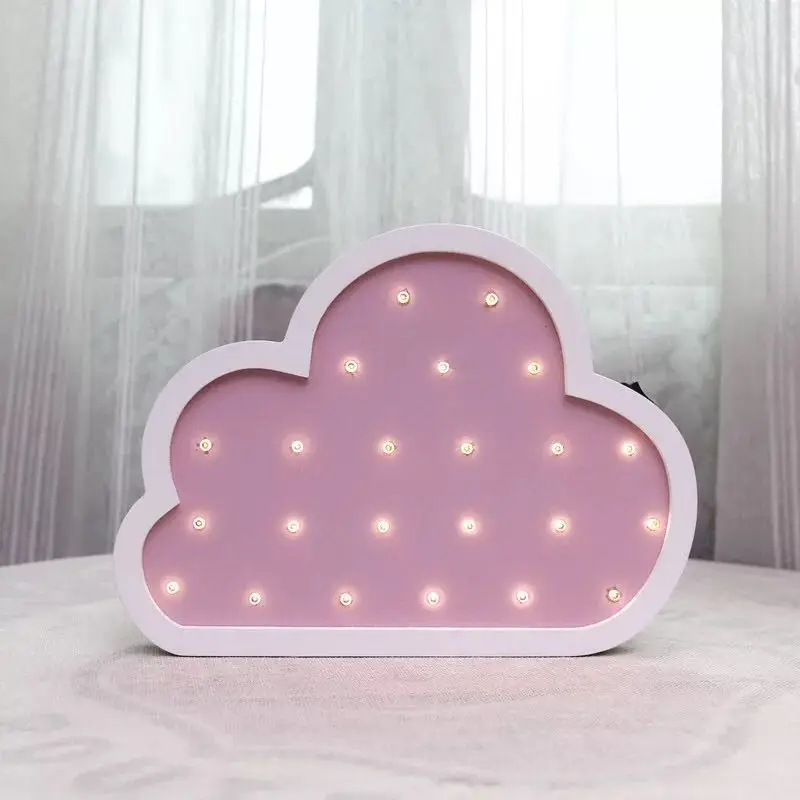 pink cloud Скандинавский детский Декор для детской комнаты в форме облака светодиодный Ночной светильник Настенный подвесной светильник скандинавский детский Декор для детской комнаты для девочек - Цвет: pink cloud