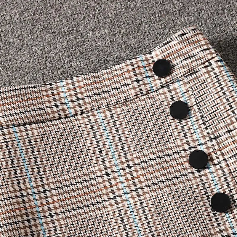 

Spring and Autumn Skirt Women's 2020 High Waist Split Irregular A- line Dress Woman Skirts Mujer Faldas Saias Mulher